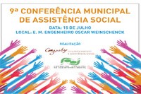 Abertas as inscrições para a 9ª Conferência de Assistência Social