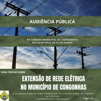 Audiência Pública: Extensão de rede elétrica no município de Congonhas.