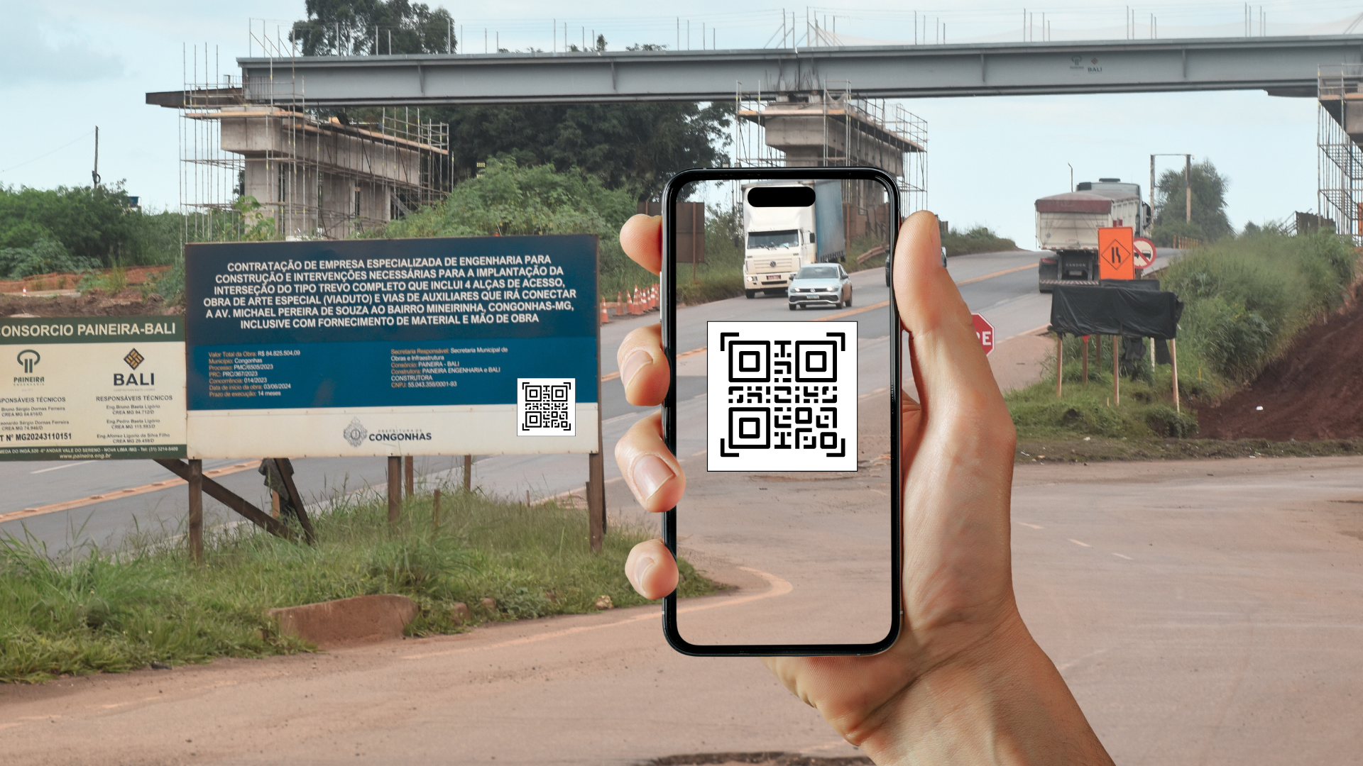 Avança na Câmara projeto que obriga inclusão de QR code em placas de obras e locações públicas.