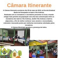 Câmara Itinerante - Bairro Vila Andreza