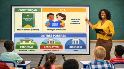 É lei - Escolas devem promover o ensino cívico com noções da Constituição, do ECA e da organização dos Poderes da República