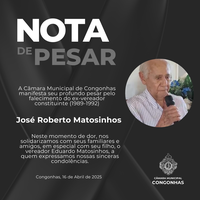 Nota de Pesar - Ex-vereador José Roberto Matosinhos