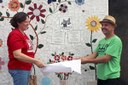 Projeto Gentileza, do Ponto de Cultura AMAR, presenteia Lafaiete com seu quinto painel de mosaico
